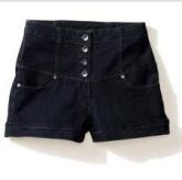 short jeans cintura alta