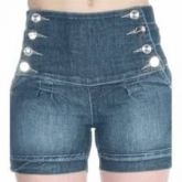 short jeans cintura alta